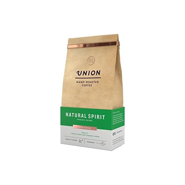 Vereinigung Kaffee Organisches Medium Braten Kaffeebohnen - Natürliche Geist 200G - Packung mit 6