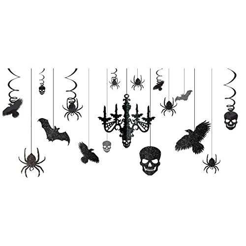 Amscan |  Party Decoration | Halloween Glitter Paper Chandelier Decorating Kit | 17 in a Package - //coolthings.us