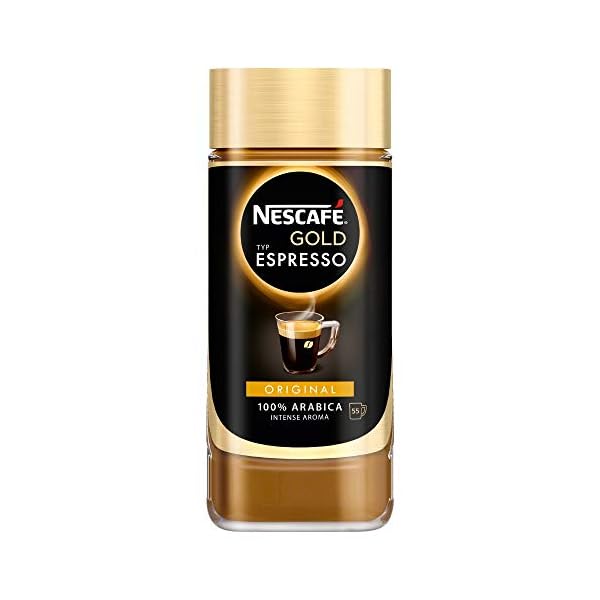 NESCAFÉ Gold Typ ESPRESSO, hochwertiger Instant Espresso mit 100% feinen Arabica Kaffeebohnen, koffeinhaltig, mit… – Bild 3