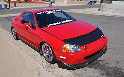 Cobra Auto Accessories Car Bonnet Mask Hood Bra + Logo Fits Honda CRX Del Sol 1993 1994 1995 1996 1997 93 94 95 96 97 - Thumbnail 2