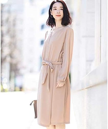 Amazon Mk ミッシェルクラン Mk Michel Klein 洗える ウエストマークワンピース キャメル M ワンピース チュニック 通販