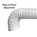 C-leo Portable Air Conditioner Exhaust Hose | 5.9 inch Diameter | 59 inch Length | Extra Long Flexible AC Connector Extension