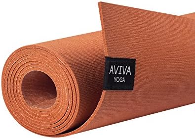 Yomad Pro 3mm Natural Non-Amazon Harvested Rubber Travel Yoga Mat by AVIVA YOGA - Eco-Friendly, Grippy, Reversible, and Durable Material Measuring 72" Long x 26" Wide (Orange, 72"x26")