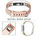 Tobfit Waterproof Sport Bands Compatible with Fit bit Alta/Alta HR/Ace, Soft TPU Replacement WristBands, Small, Rose Gold/Silver