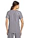 WonderWink Women's Peek-A-Boo Top, Pewter, Large