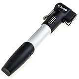Zacro Mini Bike Pump, with Glueless Puncture Repair Kit and Tire Levers, Frame Mount and Ball Needle,Compatible with both Presta and Schrader (No Valve Changing Needed)