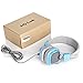 Jelly Comb Wired Stereo Lightweight Foldable Headphones Headband Headsets with Microphone 3.5mm for Cellphones Smartphones Iphone Laptop Computer Mp3/4 Earphones (Blue)