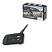 EJEAS Wireless Bluetooth Football Referee Intercom Motorcycle Snowmobile Headset Full Duplex Waterproof Interphone with FM Function for 4 Users V4C 1200M