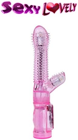 Sexy Lovely Thorny Intimate Tease Beaded &amp; Bendable 6 Function Dual Vibrator/ Soft Jelly Material