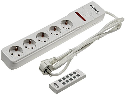 Funk-Steckdosenleiste LC506W-GE-WH, 5 Kanal FB, weiß