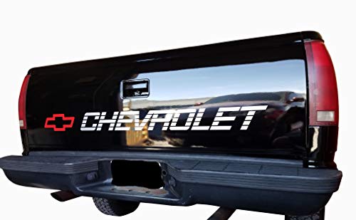 Grey Metallic Decal for Chevrolet - Silverado - Colorado - Tahoe Trucks Bed or Window Sticker
