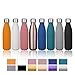 KINGSO 17oz Double Wall Vacuum Cool Insulation Stainless Steel Water Bottle Leak- proof and No Sweating Perfect for Summer Outdoor Sports Camping Hiking Cycling (Grey)