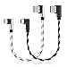 USB C Charging Cable, CIKOO 2 Pack 1Ft Nylon Braided USB Type C Right Angle Fast Charger Cable Data Sync for Galaxy Note 10 9 8 S8 S9 S10 S20 Ultra OnePlus Google Pixel XL Moto Z LG G7 G6 V40 ZTE primary