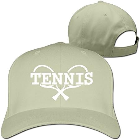 Tennis Unisex Adjustable Running Hat &amp; Cap Natural