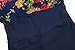 wantdo Women's Plus Size Swimdress Flower Printed Swimwear Cover Up Swimsuits Navy Red US 18-20