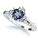 Sterling Silver Rainbow Mystic Color CZ Heart Claddagh Ring 9MM ( Size 3 to 13 )