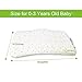 Aloudy Newborn Pillow, Memory Foam Baby Crib Pillow for Preventing Plagiocephaly or Flat Head Syndrome (17.5