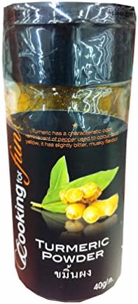 2 packs of Turmeric Powder, Premium Spices from Thailand by Cooking for fun. (40 g/ pack)