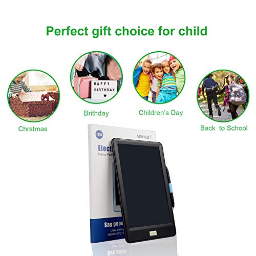 Upgraded 10 Inch Writing Board Colorful Version with Lock Function Erasable Electronic Doodle and Scribble Board Magnetic Drawing MeMO Notes Taking Comes with 1 Lanyard for Kid & Adults - Thumbnail 6