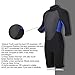 REALON Men Women CR Triathlon Wetsuit 3mm Smoothskin Neoprene Full Wet Suits Back Zipper Cold Water Keep Warm for Surfing Snorkeling Diving Scuba