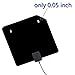 Masione HDTV Antenna Amplified Super Thin Indoor Using - with Detachable Amplifier Signal Booster UHF VHF High Gain and 10ft Excellent Performance Coaxial Cable - 60 Miles Range Digital Antenna