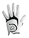 FINGER TEN Golf Gloves Men Right Left Handed Golfer 3/6 Pack Mens Golf Glove Left Right Hand Soft Cabretta Leather All Weather Grip Size S M ML L XL (White-6 Pack, Medium, Left)