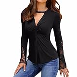 2019 New Women's Blouse, E-Scenery Women Casual Lace Patchwork Long Sleeve Shirt Pullover Tops T-Shirt