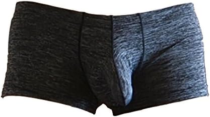 LCLrute Trunks Sexy Underwear Men's Boxer Briefs Shorts Bulge Pouch Underpants Black
