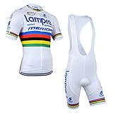 2014 Outdoor Sports Pro Team Men's Short Sleeve Lampre Cycling Jersey and Bib Shorts Set White