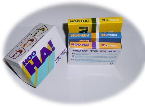 Hoo Ha! Kids Fun Times Tables Math Memory Game - 7, 8 &amp; 9 Times Tables