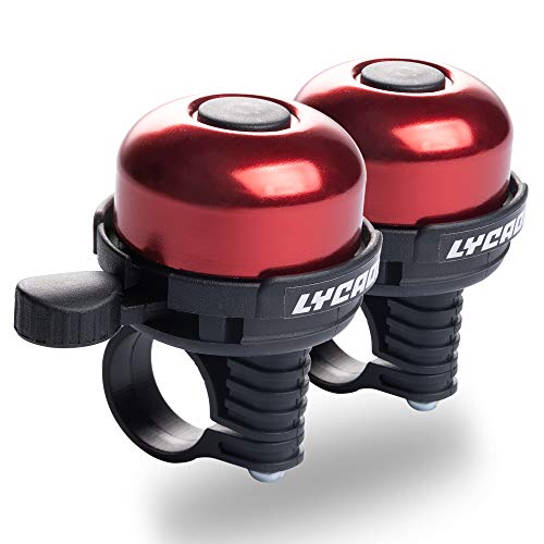 image for LYCAON Bicycle Bell 8 Colors Mini Aluminum Alloy Bike Bell Loud Crisp 