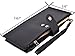 RFID Blocking Women's Leather Bifold Wallet Thin Zipper Card Holder Wallet Purse