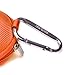 Case Star Earphone handsfree headset HARD EVA Case For Yurbuds Ironman INSPIRE Woman Earphones - Clamshell/MESH Style with Zipper Enclosure, Inner Pocket, and Durable Exterior + Silver Climbing Carabiner With Case star cellphone bag (EVA Earphone Case-Orange)