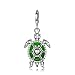 NINAQUEEN Turtle 925 Sterling Silver Green Dangle Pandöra Charms Pendant Charm Fit European Pandöra Bracelets Necklace Birthday for Her Teen Girls Kids Women Wife Daughter Sisters