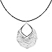 Silpada 'Badge of Beauty' Leather and Sterling Silver Pendant Necklace