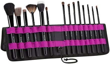 KORELLE Makeup Artist Brush Set with 14 MAKEUP BRUSHES and Foldable Easel | Cosmetic Brush Set and Storage Organizer