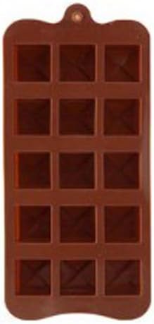 Candy Making Molds Sets Silicone Chocolate Biscuit Cookie Candy Mould Cake Jelly Ice Cube Tray Mold Tool Decorating Supplies Random Color 1 Pcs (Square)