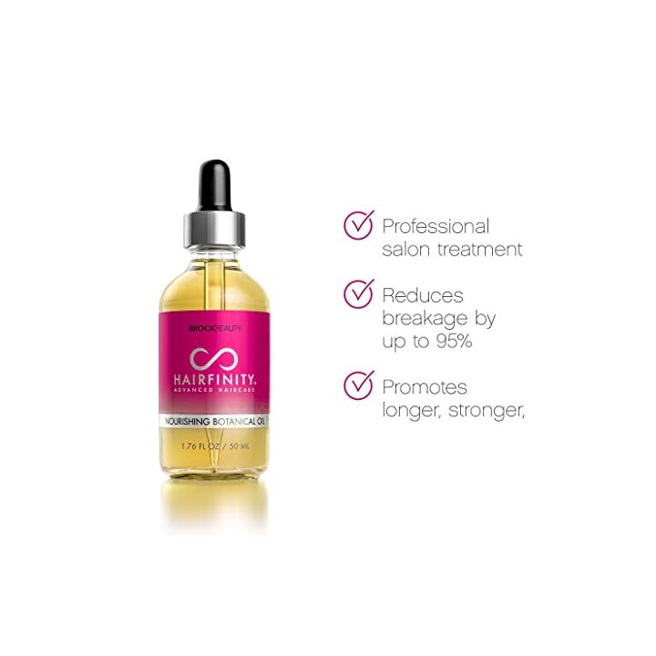 Hairfinity Botanical Hair Oil Treatment for Dry Damaged Hair and