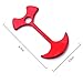 8Pcs Red Aluminum Alloy Tent Rope Adjuster Fish Bone Nails Tent Wind Rope Anchor Hook Tensioner Cord Wrap Tool for Outdoor Camping Hiking Travel Tent Accessories