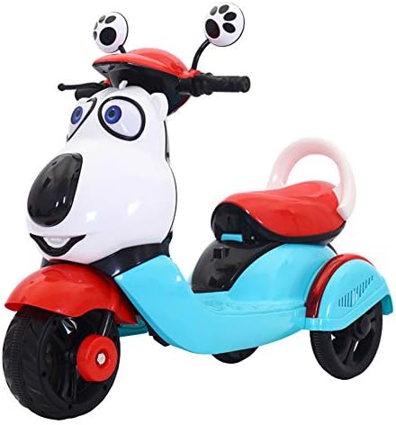 Lvbeis Kids Ride On Motorcycle 6V Battery Powered 3 Wheels Electric Motorbike for Children Boys & Girls, Motor Bicycle with Headlights & Music