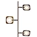 Brightech Tree Floor Lamp for Living Rooms & Offices, Dimmable Standing Lamp for Bedroom Reading, LED Spotlight Floor Lamp, Tall Lamp with Adjustable Panels for Minimal Space Use - Antique Brass