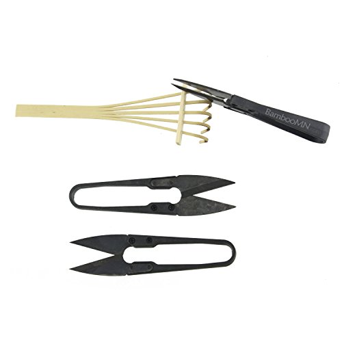 BambooMN Brand Bonsai Leaf Trimmers (Set of 3)