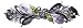 Crystal Flower Barrette YY86800-3purple