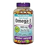 Webber Naturals Omega-3 Triple Strength 900mg, 200 softgels