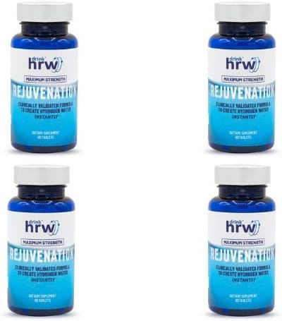 Molecular Hydrogen Water Tablets, Helps Take Control of Your Body, Fast Fatigue Recovery, Mental Clarity - Clinically Validated and Safe Hydrogen Tablet, Drink HRW Rejuvenation - Unflavored 240 ct