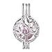 Vie jeune 10pcs Tree of Life Pearl Cage Bright Silver Beads Cage Locket Pendant Jewelry Making Supplies-For Oyster Pearls, Essential Oil Diffuser, Fun Gifts (Tree of Life)