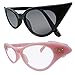 esrtyeryh Women Costume Child 1950s 50's Pink Jacket Outifit Accessories Set, Rhinestore, Large