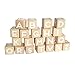 Tinkerton ABC 123 Blocks: Wood Alphabet Blocks with Numbers - 1.5” Wooden Letter & Number Cubes for Stacking, Building & Learning - For Kids 3 Months & Up - 21 Piece Set with Storage Bag