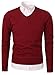 Mesahara Mens Slim Fit Light Weight V-Neck Pullover Sweater