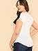 Romwe Women's Color Block Blouse Short Sleeve Casual Slim Tee Shirts Tunic Tops Pink XL